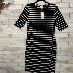 Stripped stretchy dress size medium